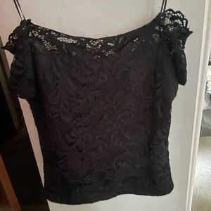 off the shoulder lace top